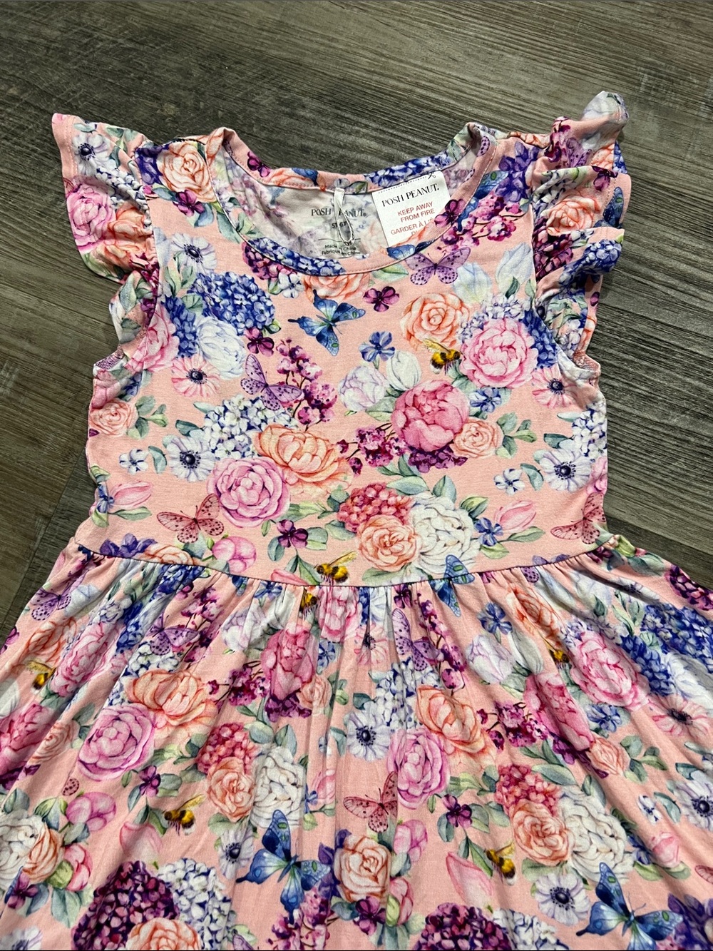 Posh Peanut Lyric print dress size 5T-6T - Picture 3 of 11